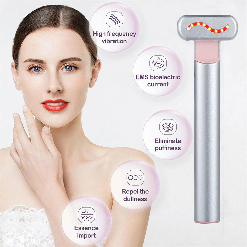 Beauty Wand RedLight Therapy LED Light 7 Colors Eye Massager for Skincare and Rejuvenation 251222