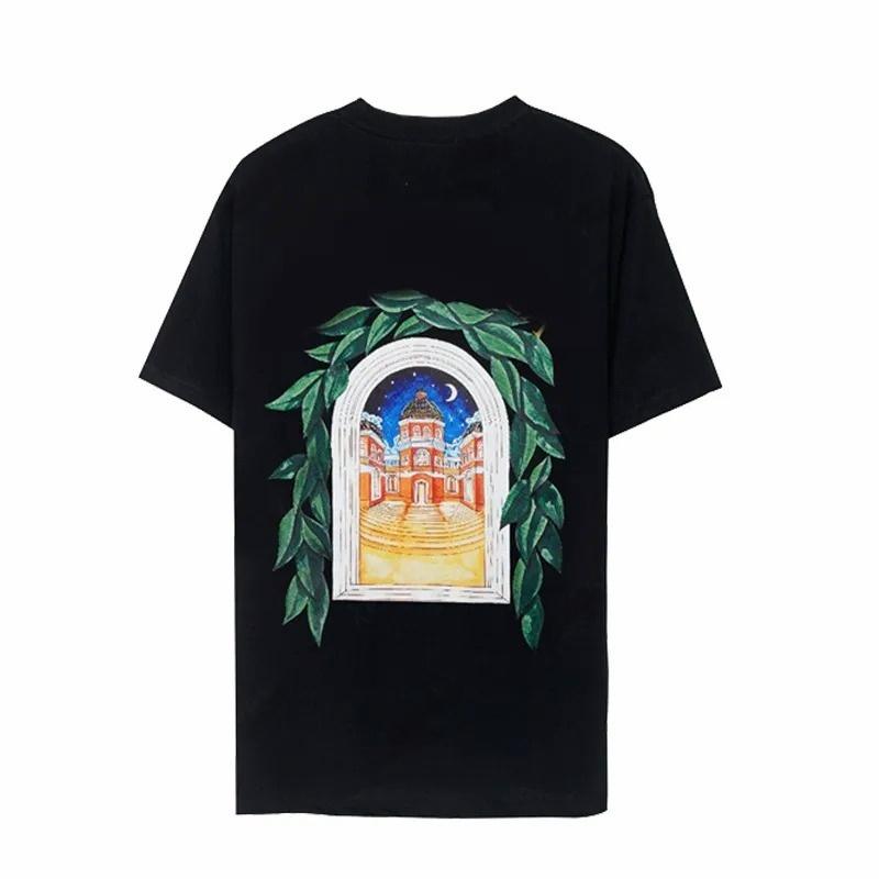 Designer Charaf Tajer shirts Mens Short Sleeve Designer Pure Cotton Tshirt Crew Neck Shirt Shorts Set Vintage Sweater Loose Short Sleeve Shirts Men Shirts us sizes