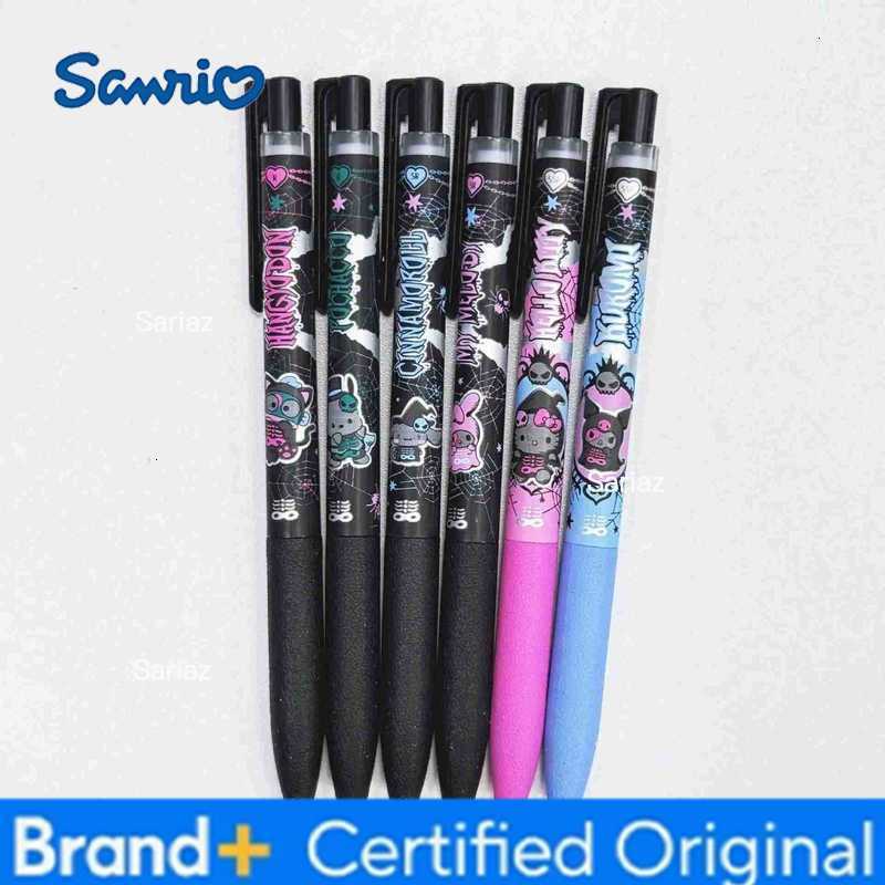 Sanrio 12pcs/lot Hangyodon Melody Kitty Press Gel Pen Cute 05mm Black Ink Neutral Pens Promotional Gift Office School Supplies H251231