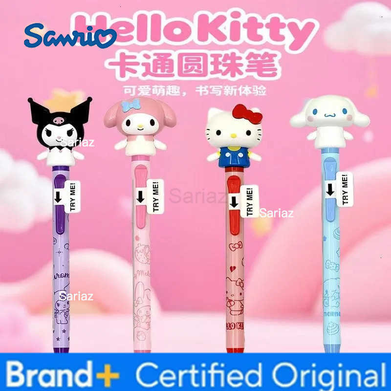 Sanrio Hello Kitty kuromi my melody cinnamoroll cartoon cute creative ballpoint pen anime peripheral kawaii arm movable gel pen H251231