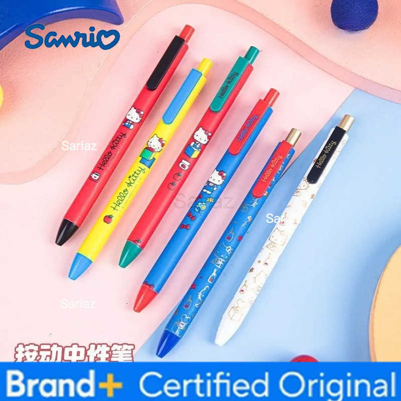 Sanrio my melody hello kitty kuromi pochacco creative press gel pen cartoon cute blind box pen student writing brush special pen H251231