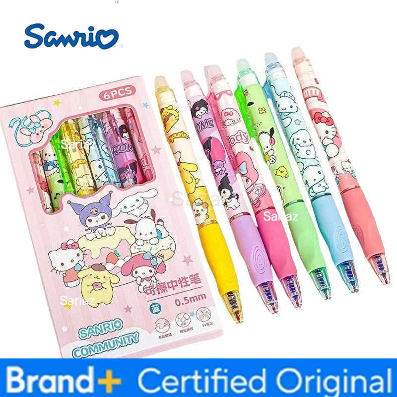 Sanrio my melody hello kitty cinnamoroll pompompurin creative erasable pen cartoon cute student special easy to erase gel pen H2512311