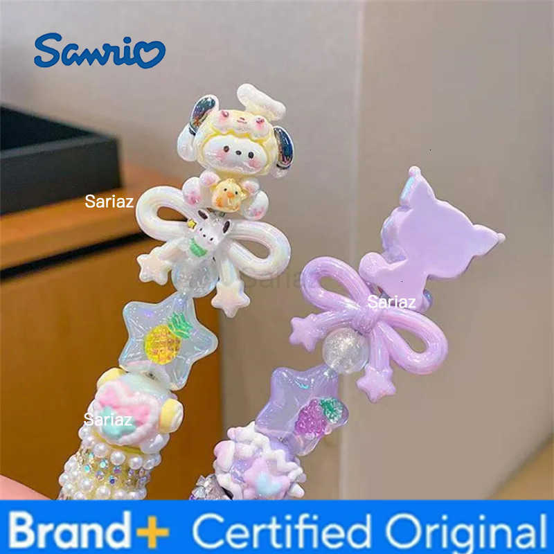 Sanrio Anime Hello Kitty Melody Diamond Gel Pen Kuromi Cinnamoroll Student Stationery Fluent Ball Pen Learning Supplies Gifts H2512311
