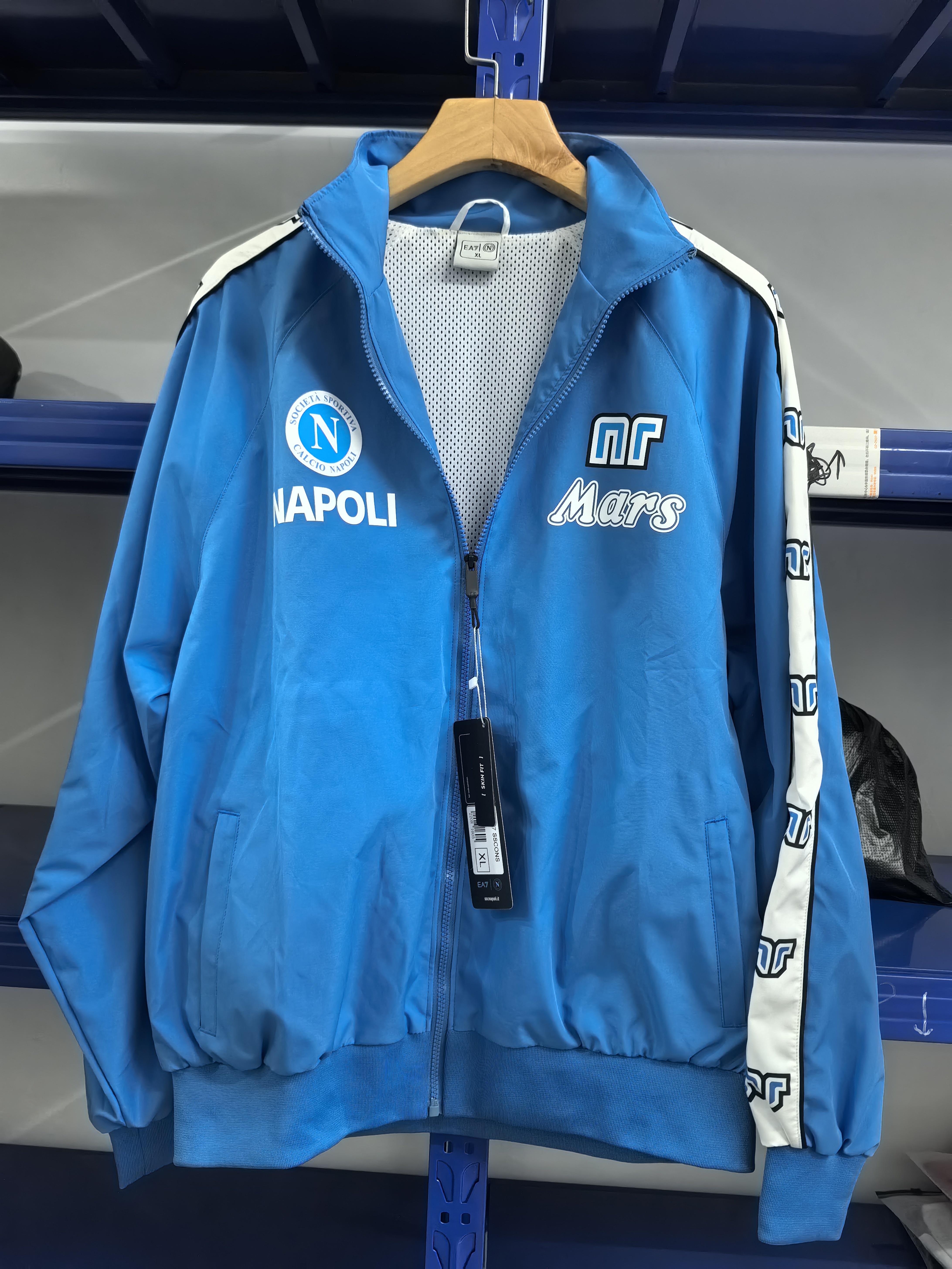 2027 Half pull Long sleeve Napoli TrackSuit soccer jersey football jacket kids kit Naples AE7 training suit train tuta Chandal Jogging