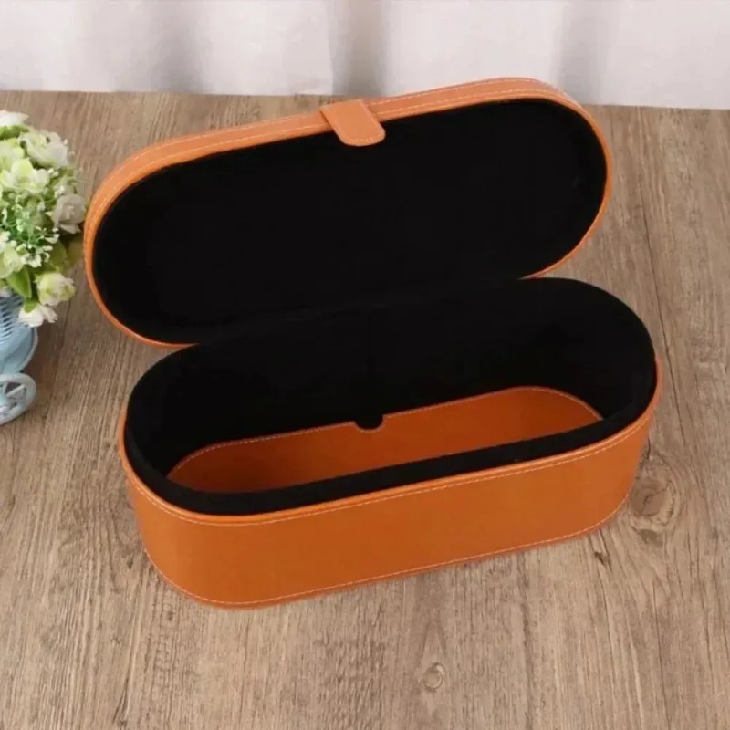 Travel Hair Dryer Case Storage Protection Dustproof Organizer Box for Dyson Supersonic PU Leather Hair Dryer Portable