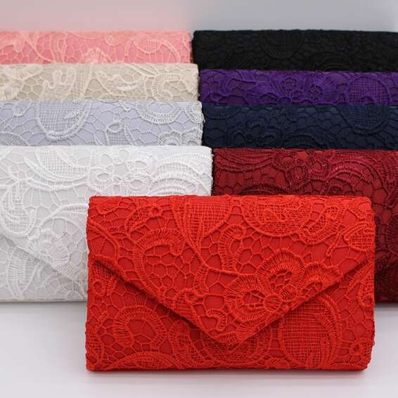 Lace Envelope Fashion Evening Clutch Shoulder Bag