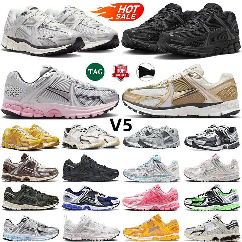 2025 Vomero 5 V5 With Box Designer Running Shoes Women Men Trainers Photon Dust Metallic Silver Cool Grey Pink Foam Platinum Tint Supersonic Light Bone Black Vast Grey