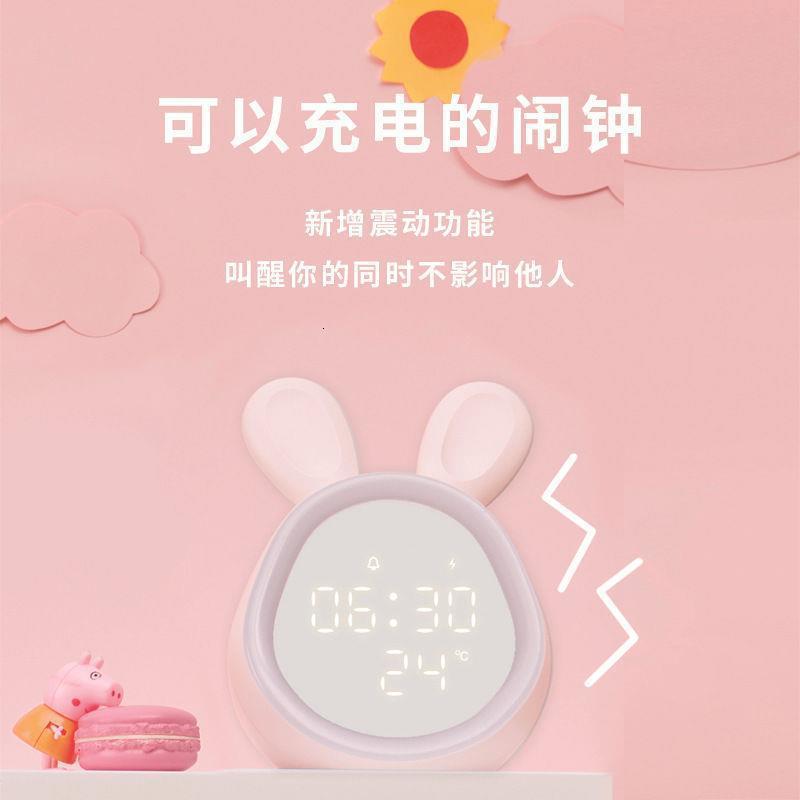 Children Digital Alarm Clock Sunrise Simulator with LED Night Light Lamp for Boy P0RE LJ201211
