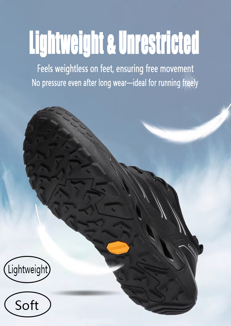 Men's hiking for summer mountaineering, anti-skid outdoor running shoes, casual cross-country wear-resistant and lightweight breathable travel sh