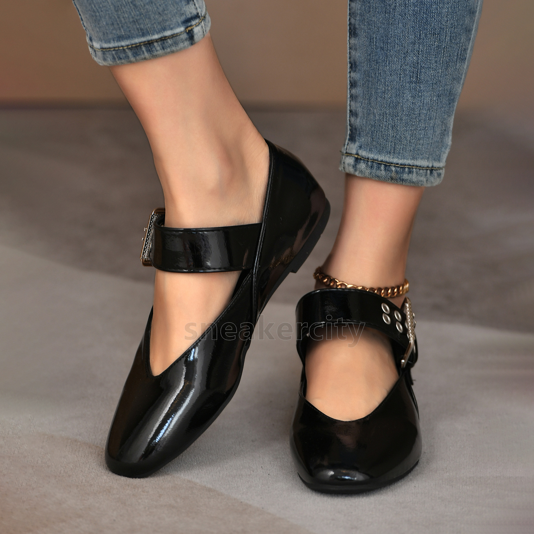 fashion loafers elegant ballet flats heels mary jane shoes luxury leather mules round toe retro womens sandals daily casual soft-soled walking shoes