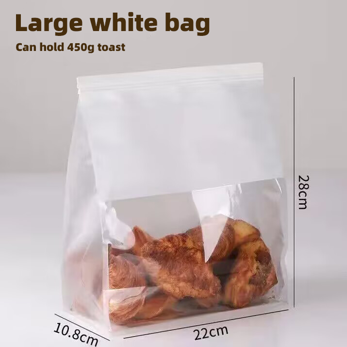 Wholesale compostable biodegradable food packaging bags custom sustainable solution eco-friendly zipper standing cotton paper bread bags 50 per
