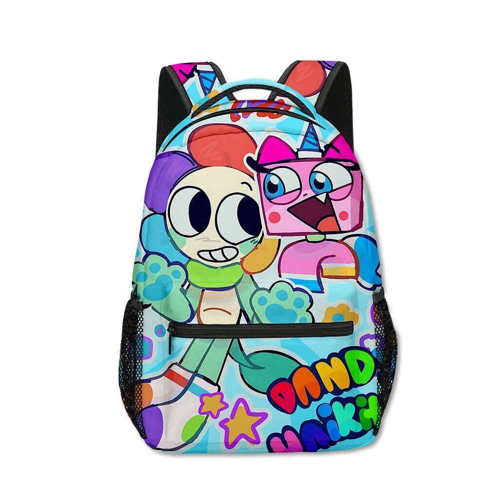 Fashion Novelty Cool Dandy's World student Bookbag Notebook 3D Print Oxford Waterproof Boys/Girls Travel Backpacks