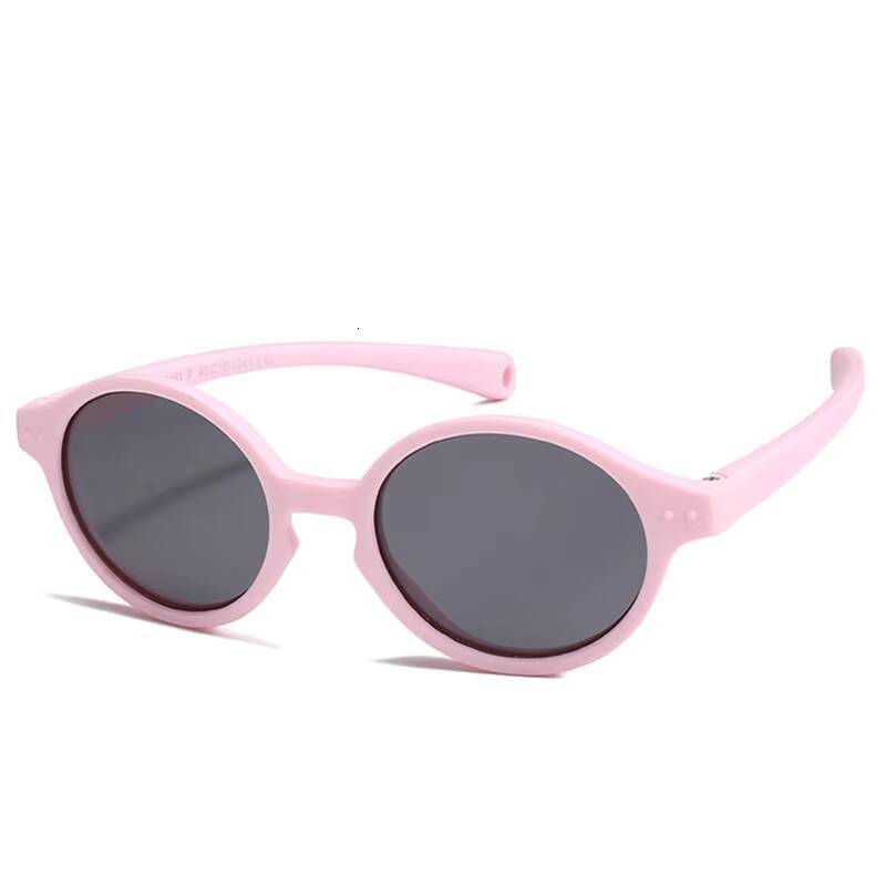 0-3 Years Kids Fashion Babys Oval Flexible UV400 Polarized Girls Boys TAC Silicone Sunglasses With Strap Neck Cord ddmyshoesvip Z260305