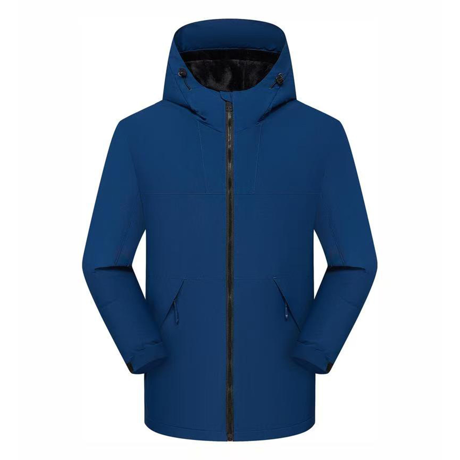 Spring-Autumn Windproof & Waterproof Mountaineering Hoodie for Couples - Spliced Casual Jacket