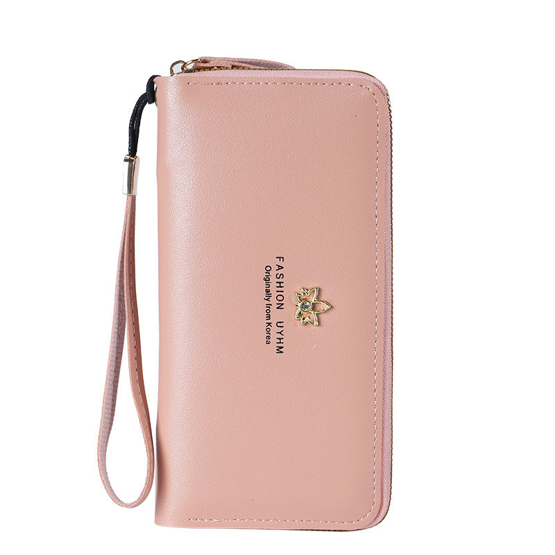 Women's New Designer Wallet Luxury Wallet Wallet Zipper Long Korean Phone Bag Large Capacity Fashion Mom Coin Purse