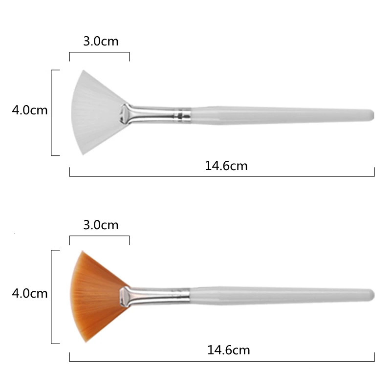 102050pcs Fan Shape Foundation Makeup Brushes Multifunctional Mask Brush Essential Oil Women Beauty Tools 250716