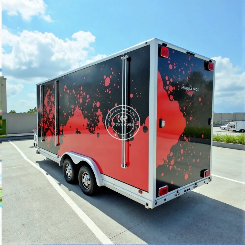 Custom Size Equipment Mobile Kitchen Restaurant Cart Fast Food Truck Mobile Tacos Truck With Kitchen Equipment