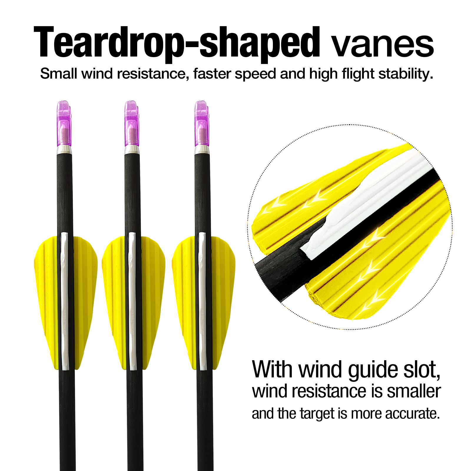 31inch Hunting Arrows without Arrowheads Carbon Archery Arrows 6Pcs 4.2mm Targeting Arrows for Recurve Bow & Compound Bow Spine 350-1500 NEW ARRIVAL
