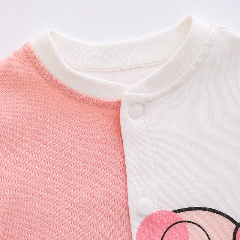 Baby Jumpsuit Spring And Autumn Newborn Clothes Pure Cotton A Baby Spring Clothes Romper Crawling Clothes Four Seasons Thin