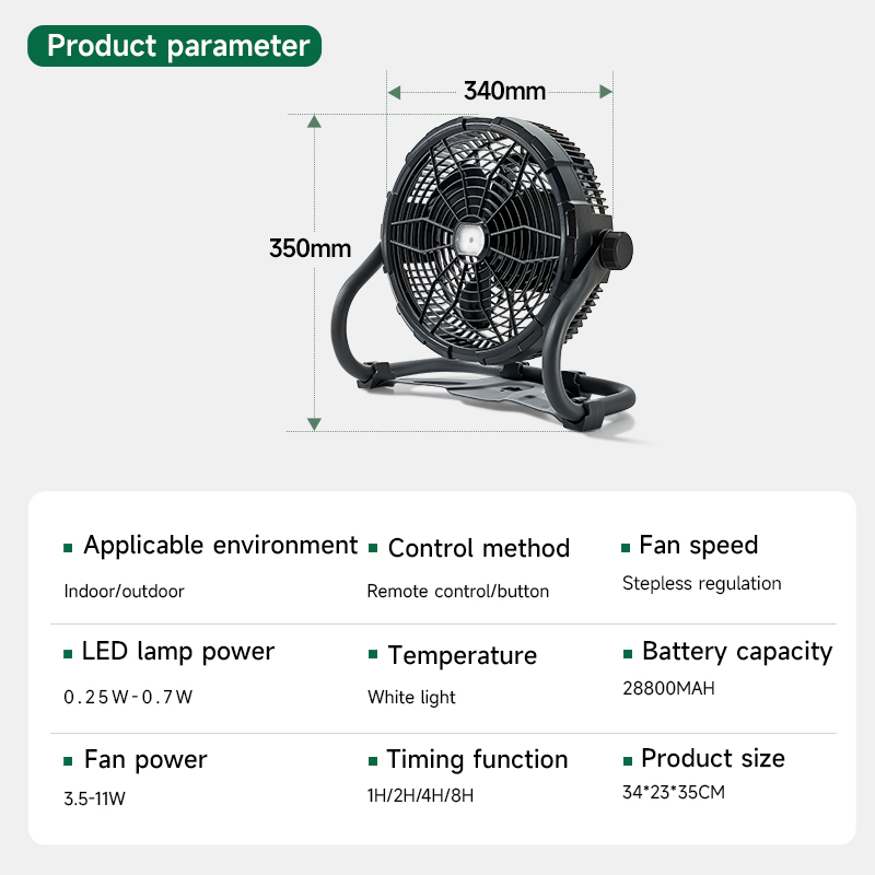 Mosquito Repelling Portable Charger w/Fan Function for Outdoors Durable Waterproof Design