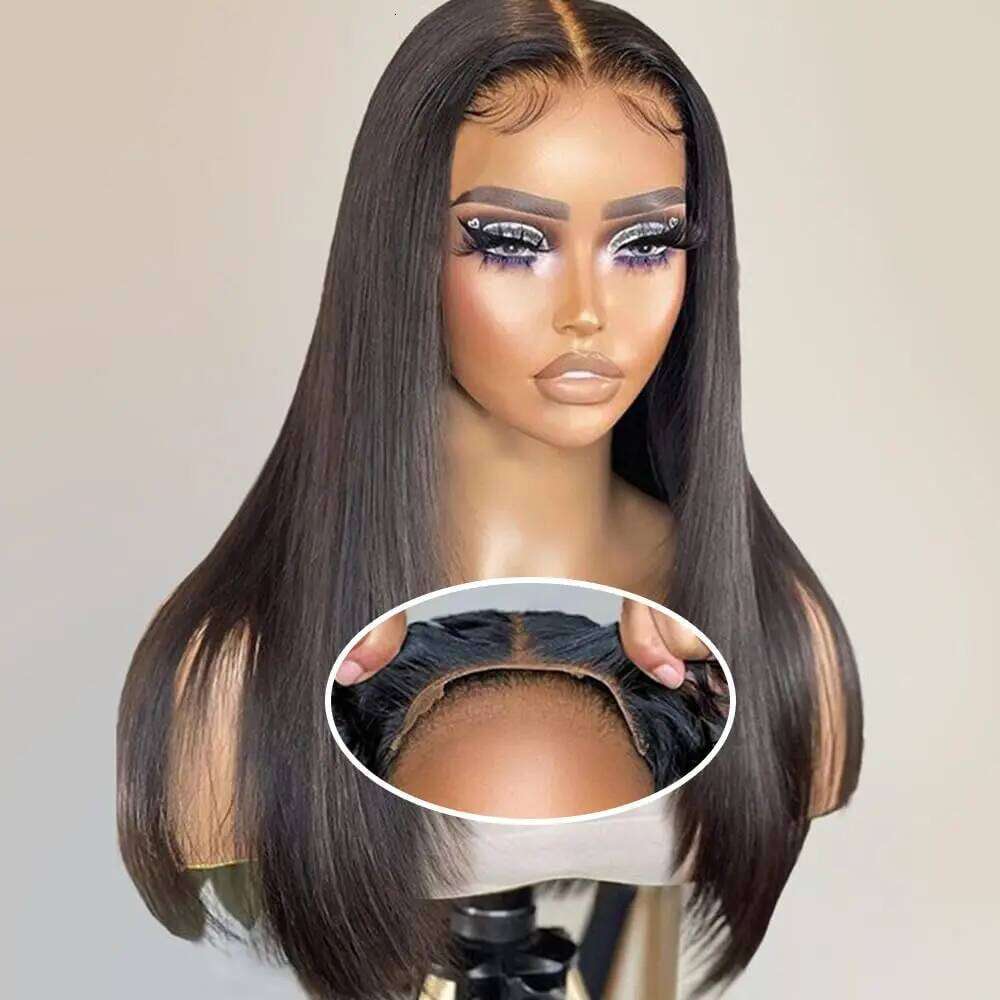Glueless Straight 5x5 6x4 Wear Go HD Lace Closure 30 32 34 36 38 Inch Brazilian 100% Human Hair Wig