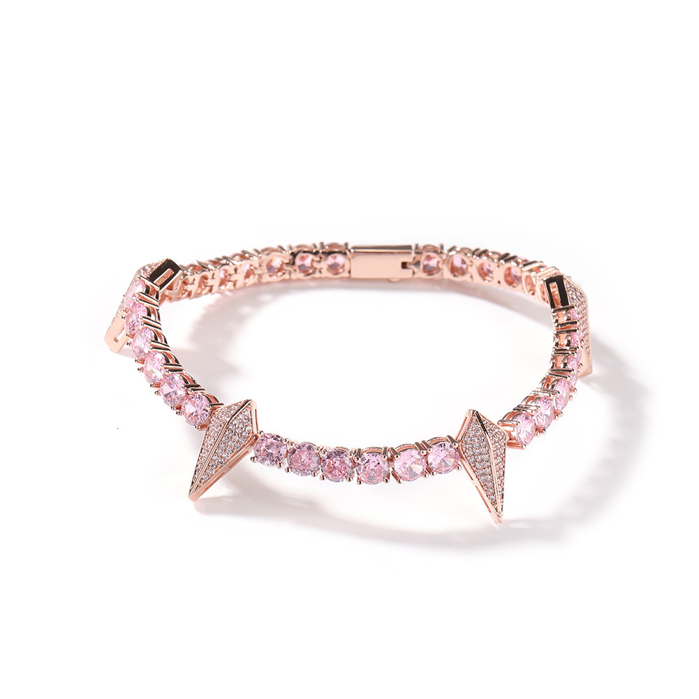 Luxury Jewelry Panther Bracelet Hip Hop Ins Minimalist Design VVS Moissanite Men Versatile Bling Accessory