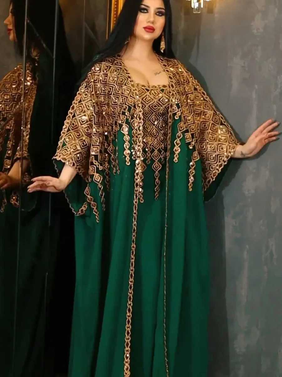 Eid 2 Piece Set with Inner Dress Party Abaya Women Ramadan Cardigan Long Dress Suits Ktan Long Dresses Robe Jalabiya 2024 W250701