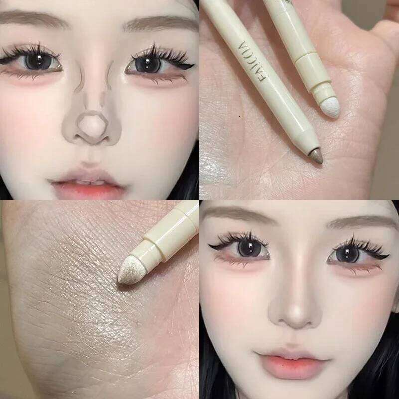 Fair Color Matte Brighten Eyebag Dark Circles Concealing Stick Sponge Head Precision Concealer Pen With Sharpener X250701