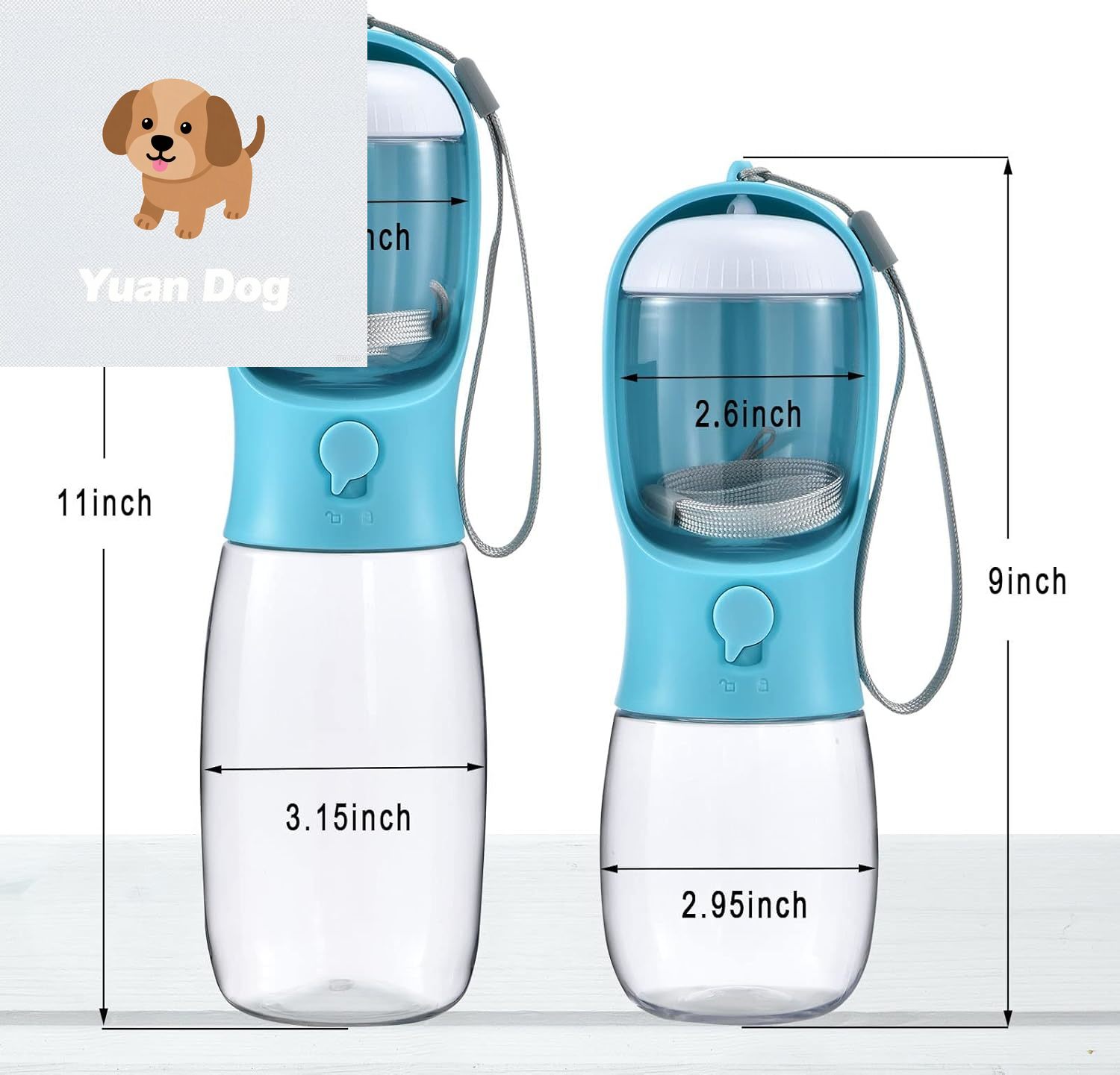 free shipping Bottle with Food Container, Travel Puppy Water Bowl, Portable Pet Dispenser, Cat Walking and Hiking Dog Gift