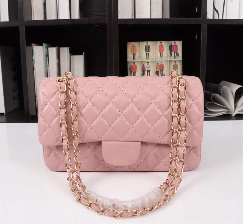 High-quality luxury designer handbag, sheepskin cross-body bag, the latest women's gold chain handbag, women's luxury one-shoulder cross-body bag.