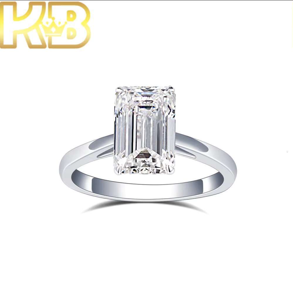 Fashion Show Elegant Lab Created Diamond Jewelry Women Girls Silver Engagement Wedding 925 Silver Diamond Ring