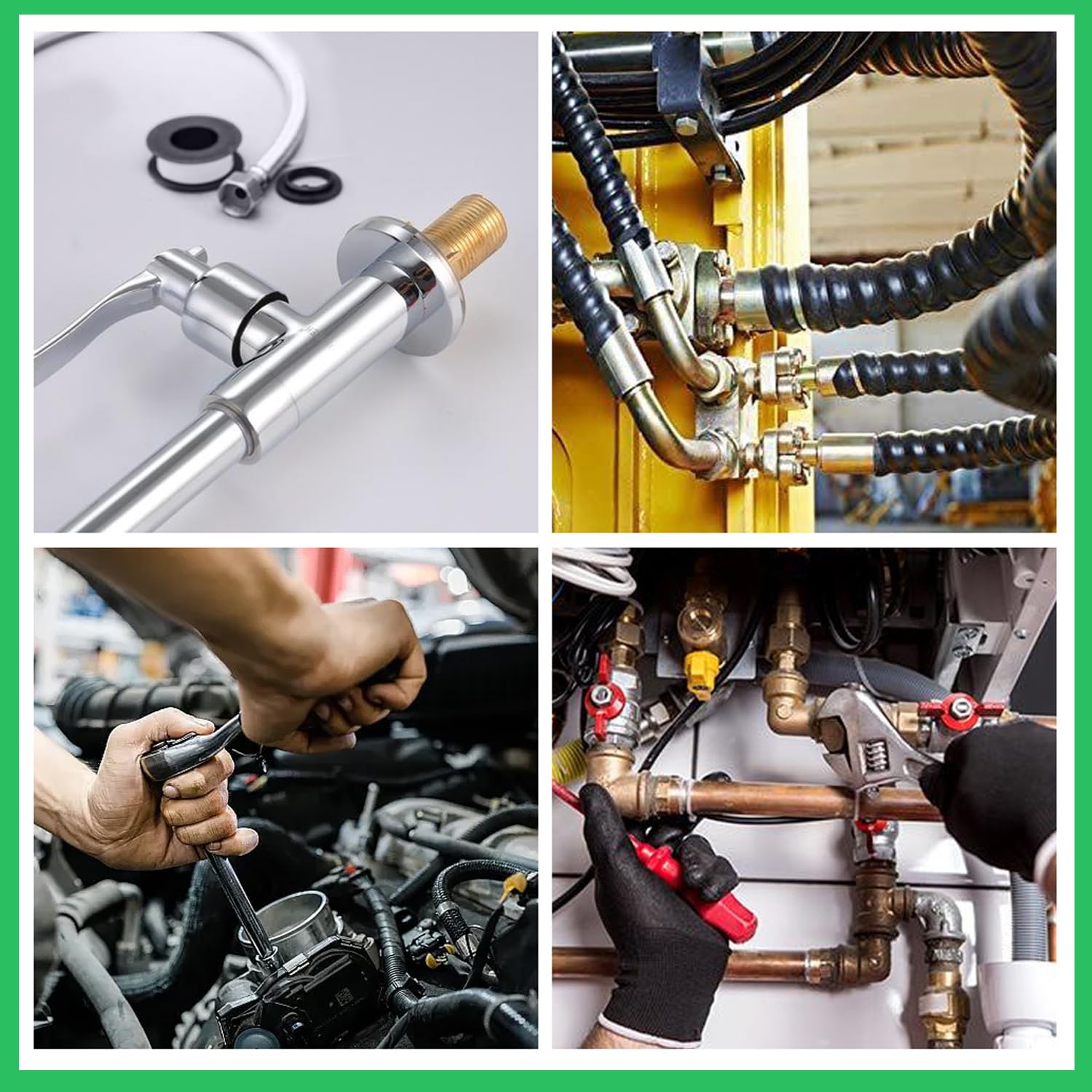 O Ring Assortment Kit 1100PCS, Nitrile Rubber, Black, 18 Sizes, Versatile Sealing Washers for Auto, Plumbing