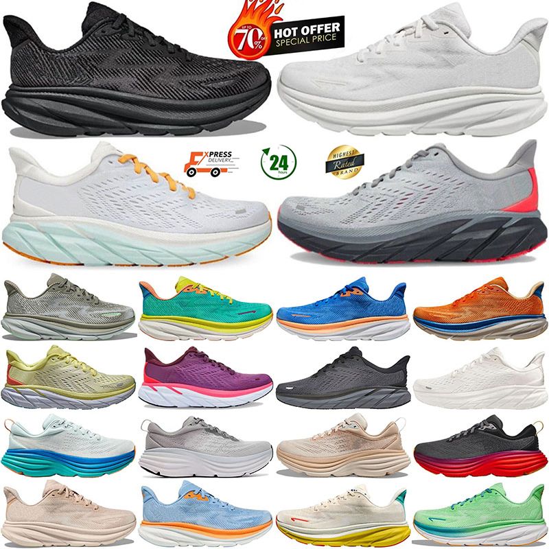 2025 Designer Clifton 9 Running Shoes Bondi 2 Cliftons Sports Harbor Mist Black White Carbon X 2 Free shipping Athletic Bondis 8 Mens Women Sneaker 36-45