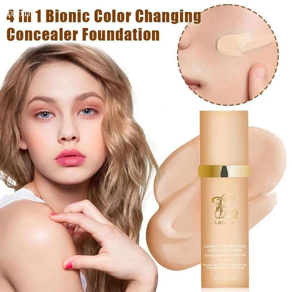 4 In 1 Biomimic Light Spectrums With SPF50+ Longwearing Changing Concealer Foundation X250701