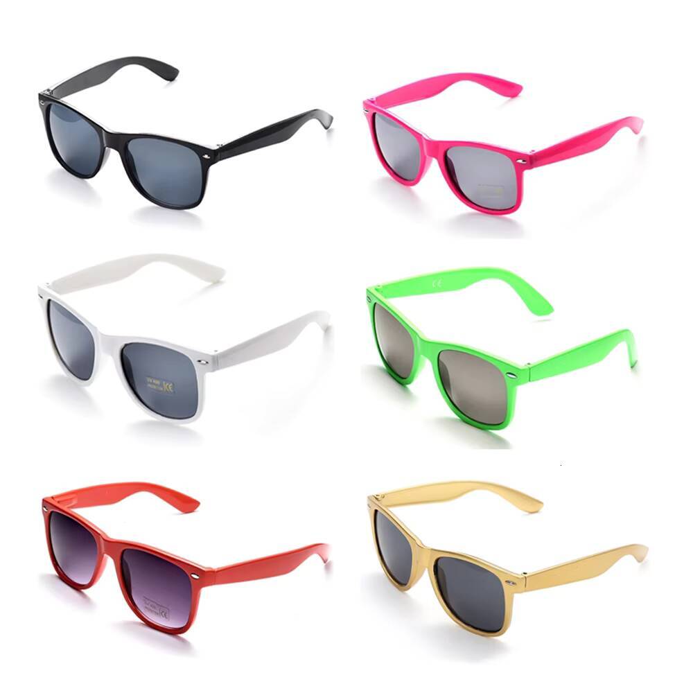 Lovatfirs Pack Sunglasses for Party Women Men Kids 6 Multicolor UV Protection Black White Hotpink Green Red ddmyshoesvip Z260305