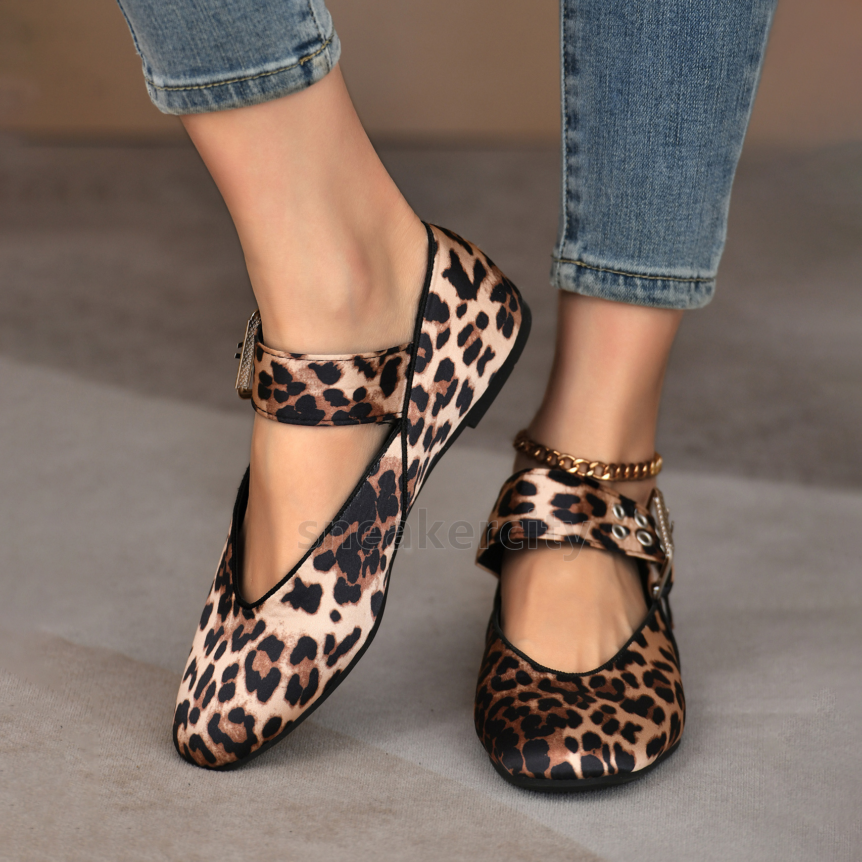 fashion loafers elegant ballet flats heels mary jane shoes luxury leather mules round toe retro womens sandals daily casual soft-soled walking shoes
