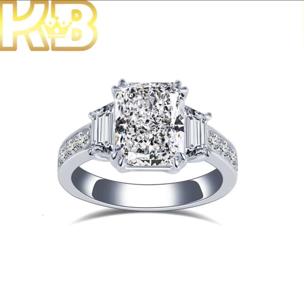 Customizable Lab Grown Diamond Halo Ring Silver 925 HPHT Synthetic Diamond Bridal Set Luxury Wedding Band With IGI Certificate