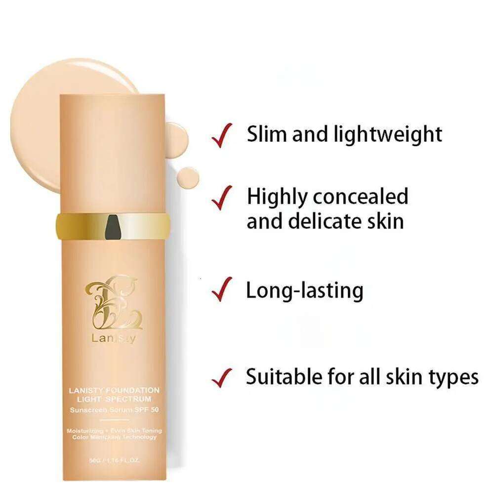 4 In 1 Biomimic Light Spectrums With SPF50+ Longwearing Changing Concealer Foundation X250701