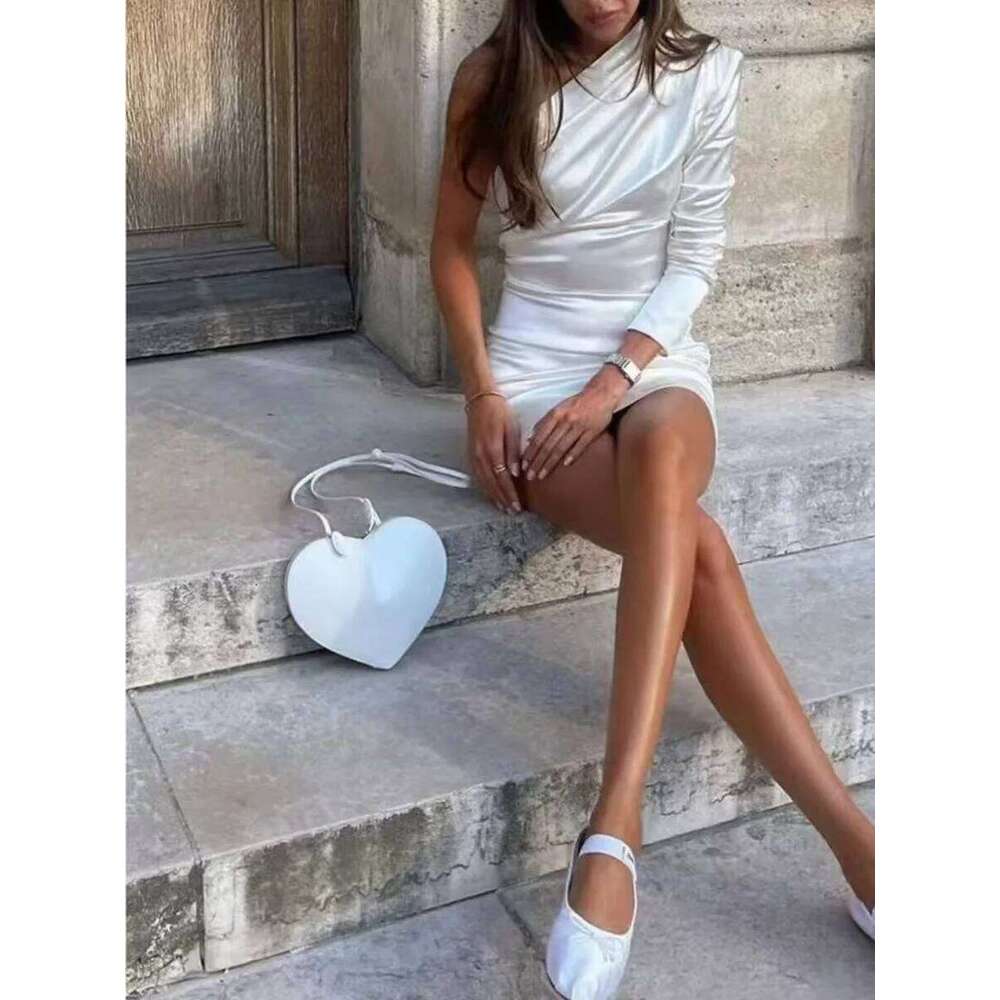 2025 Multicolor Heart Shaped Women Love Bags Fashion Niche Design Single Shoulder High Quality Leather Crossbody Bag