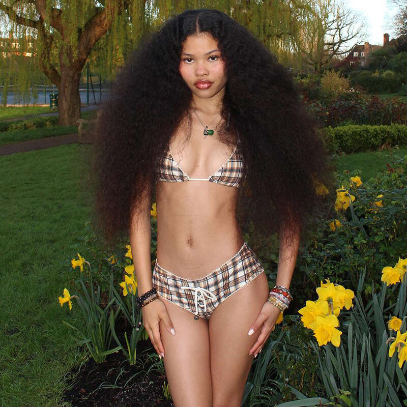 Summer Sexy Swimwear Bikini Plaid Print Patchwork Tie Halter Bra Triangle Cup Shorts Set B5