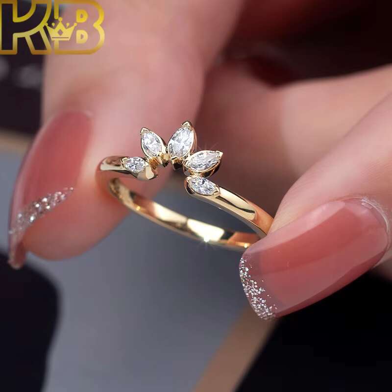 Lab Grown Diamond Engagement Ring Silver 925 Certified IGI Eco Conflict Free Custom Design Wedding Jewelry Wholesale Price