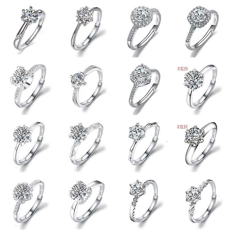 Factory Cheap Ring Moissanite Ring 1 Ct Wedding Ring Jewelry for Women