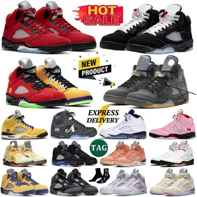 Designer Shoes 5s Basketball Shoes 5 Metallic Mens Trainers Fire Red Dark Racer Blue Raging Aqua Red Suede Jade Horizon Sail What The Easter Cement Women Men Sneakers