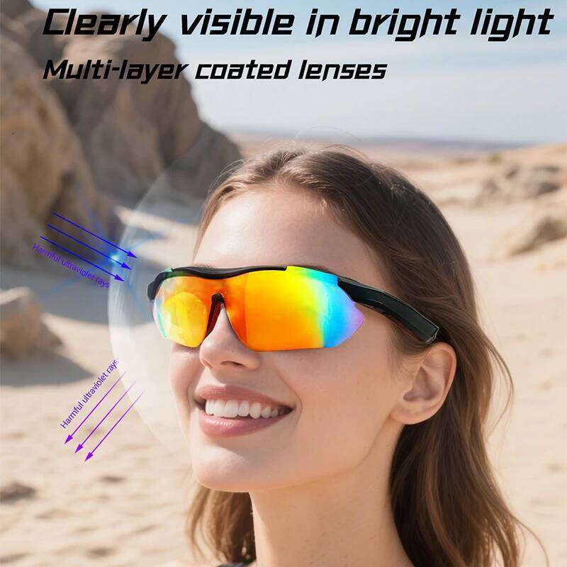 LIGE New Cycling Bluetooth Smart Glasses Audio AI Voice Assistant UV400 Protection Life Waterproof Sunglasses for Biking Running meta glasses