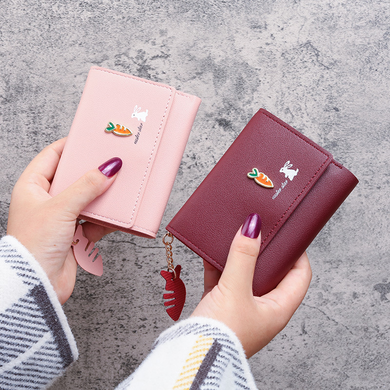 Designer Cute Luxury New for Women Short Ladies Wallet Mini Korean Version Small Coin Purse Card Holder Y260206