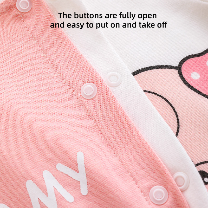 Baby Jumpsuit Spring And Autumn Newborn Clothes Pure Cotton A Baby Spring Clothes Romper Crawling Clothes Four Seasons Thin