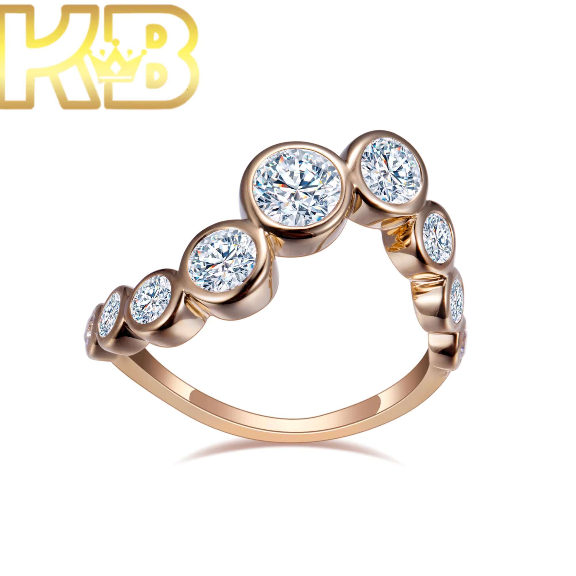 Lab Created VVS1 CVD Diamond Solitaire Ring 925 Silver Affordable Wholesale Lab Grown Diamond Engagement Ring Bridal Jewelry