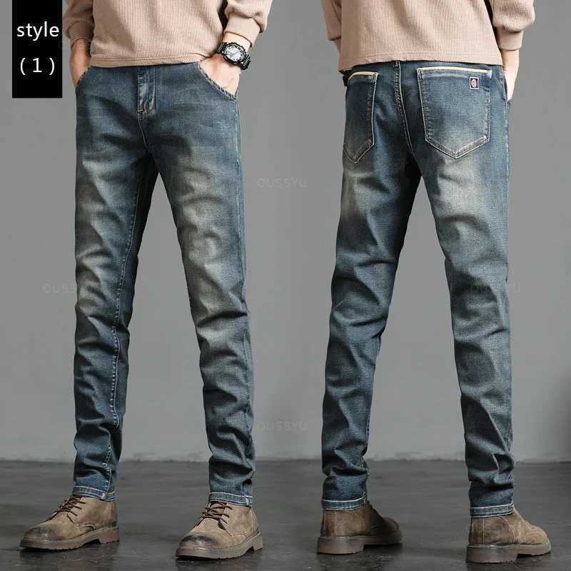 2025 New Mens Stretch Skinny Jeans Fashion Casual Cotton Denim Slim Fit Pants Male Korean Trousers Streetwear Brand Clothing W250905