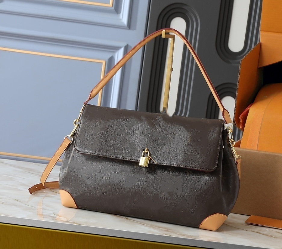 Ladies Fashion Casual Designe Luxury Hide Away MM Bag Totes Handbag Crossbody Shoulder Bags Handbag Bag Shopping Bag Higher Quality M14473 Pouch Purse Brown flower