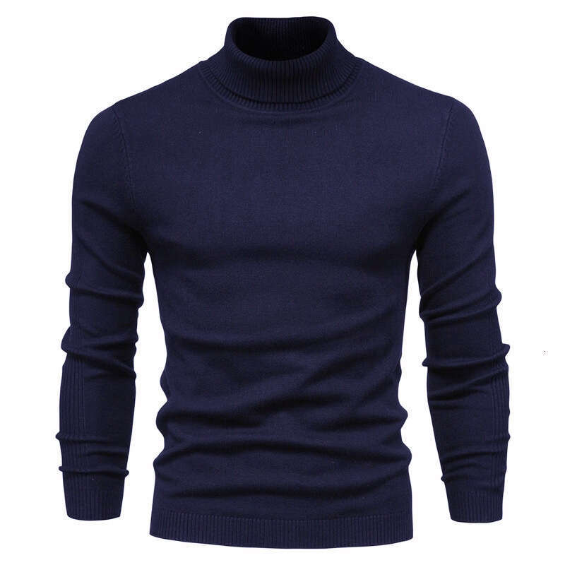 Men's Sweater Casual Men's Solid Color Pullover Polo sweater designer sweater men Sweater Export High Neck Men's Casual Knitwear Cross-